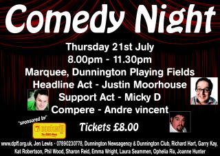 Comedy Night at Dunnington Playing Fields